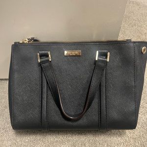 Black Kate spade purse. Light wear no tear. In good condition.